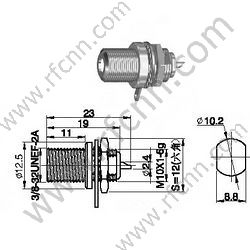 F-weiblicher Bulkhead-Haft-HF-Anschluss