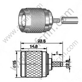 TNC-Stecker für RG316 RF-Anschluss